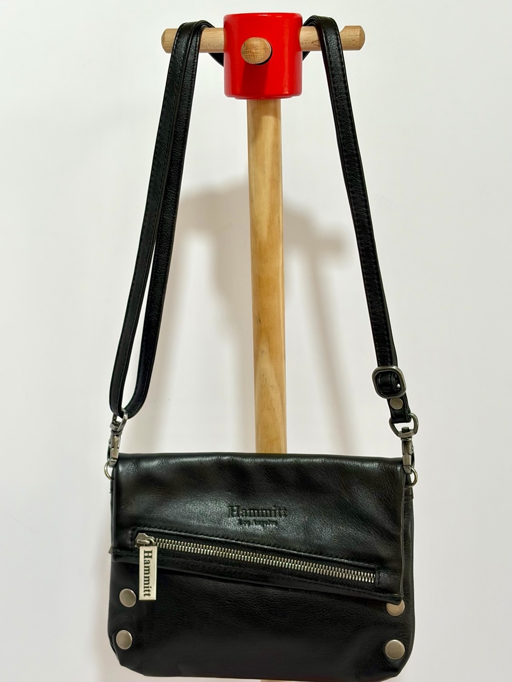 Hammitt VIP Small OG In Black Leather With Brushed Silver Hardware - Picture 10 of 16
